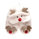 Ladies Faux Fur Slipper Socks with 3D Sleep Mask (Pack of 6)