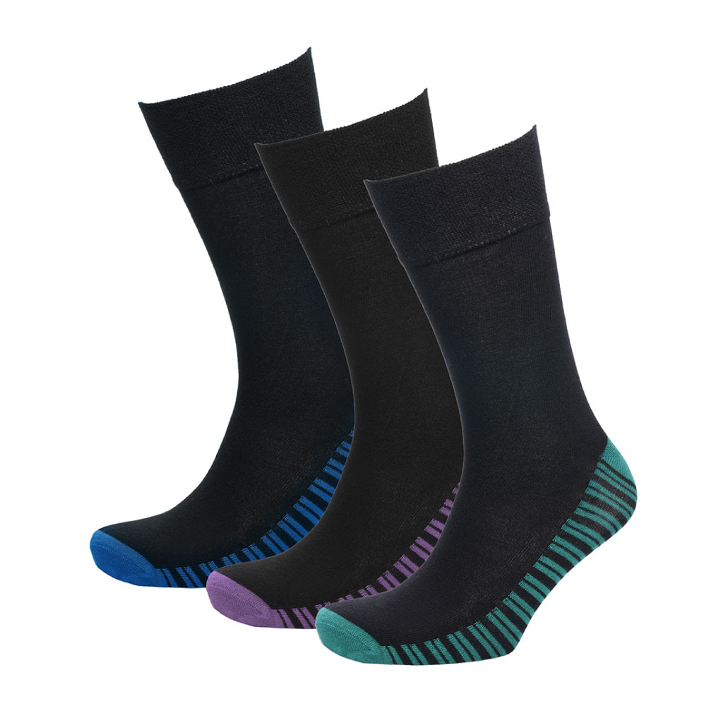 Mens Bamboo Non Elastic Socks (Pack of 4)
