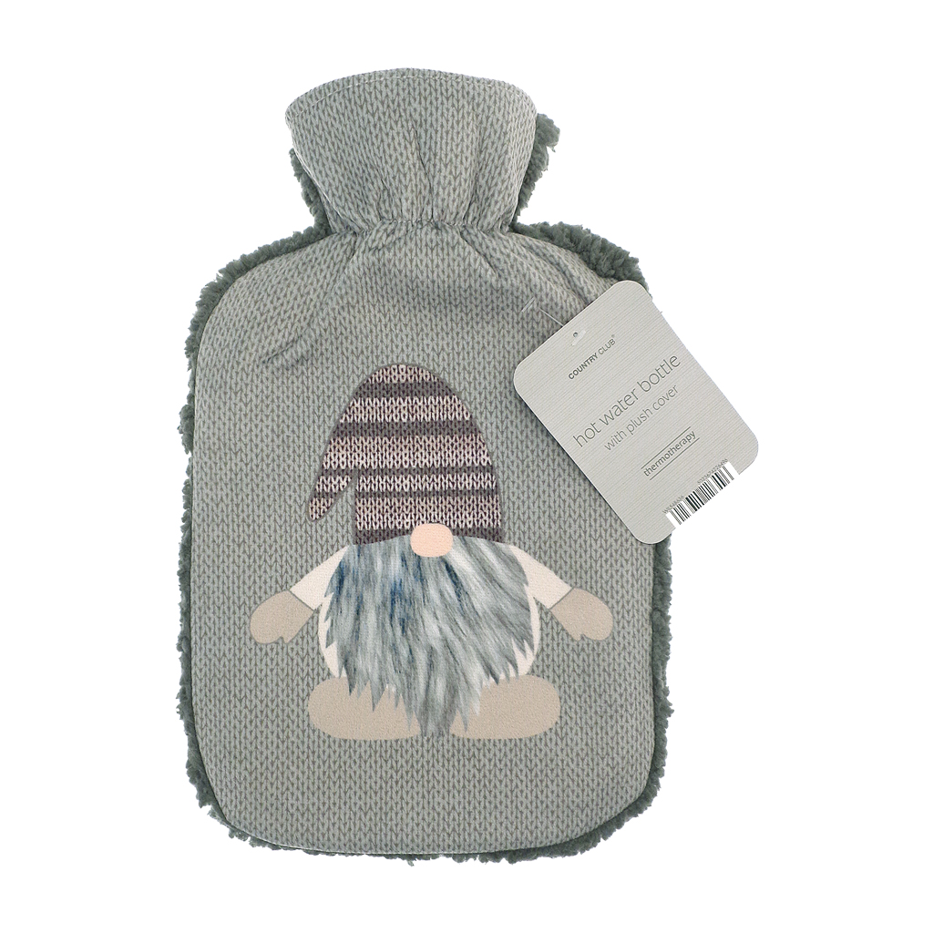 Novelty Printed Hot Water Bottle - Assorted Designs (Pack of 24)
