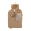 Faux Fur Hot Water Bottle - Assorted Colours & Designs (Pack of 24)