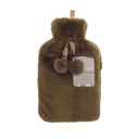 Faux Fur Hot Water Bottle - Assorted Colours & Designs (Pack of 24)