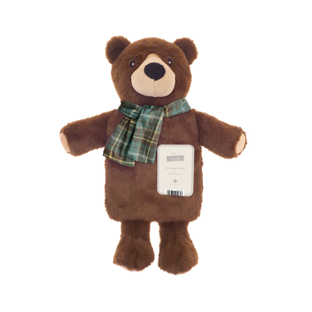 Hot Water Bottle with Novelty Cover - Assorted Snuggly Designs