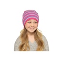 Girls Striped Beanie Hat 