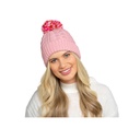 Ladies Hat With Detachable Pom Pom 