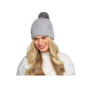 Ladies Hat With Detachable Pom Pom 