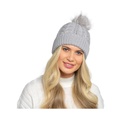 Ladies Hat With Detachable Pom Pom 
