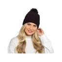 Ladies Hat With Detachable Pom Pom 