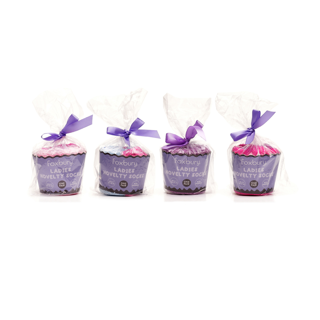 Ladies Novelty Cake Packaging Socks