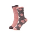 Ladies Cosy Socks With Gripper Pack of 2