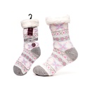 Ladies Fairisle Lounge Socks 