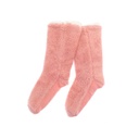 Teddy Slipper Socks Grey/Pink Assorted Sizes 