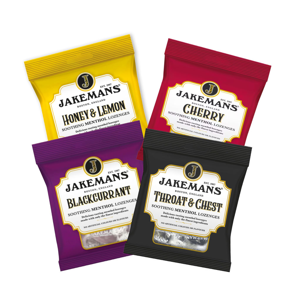 Jakemans Menthol Lozenges Throat & Chest - Blackcurrant 