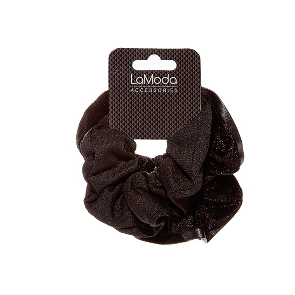 [LM3526] LaModa Hair Scrunchies - Black (Pack of 6)