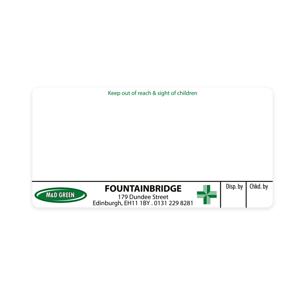 [EMT4419] M&D Green Fountainbridge Labels