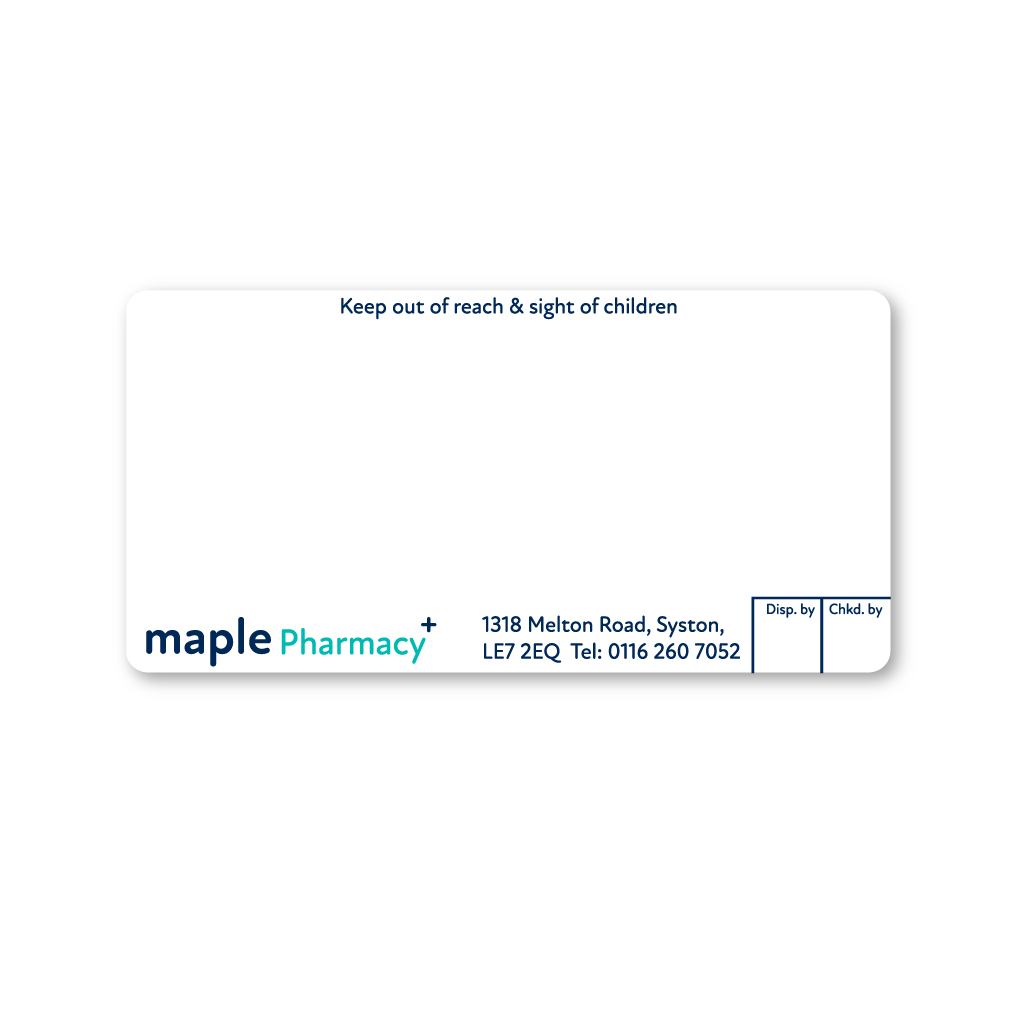 [EMT4526] Maple Pharmacy Labels 1318 Melton Road 