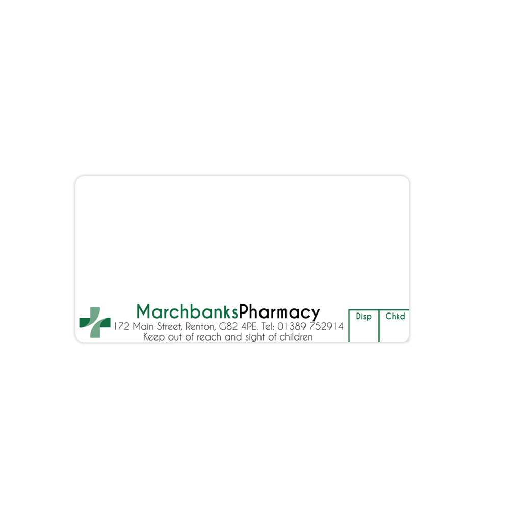 Marchbanks Pharmacy Labels NMK829