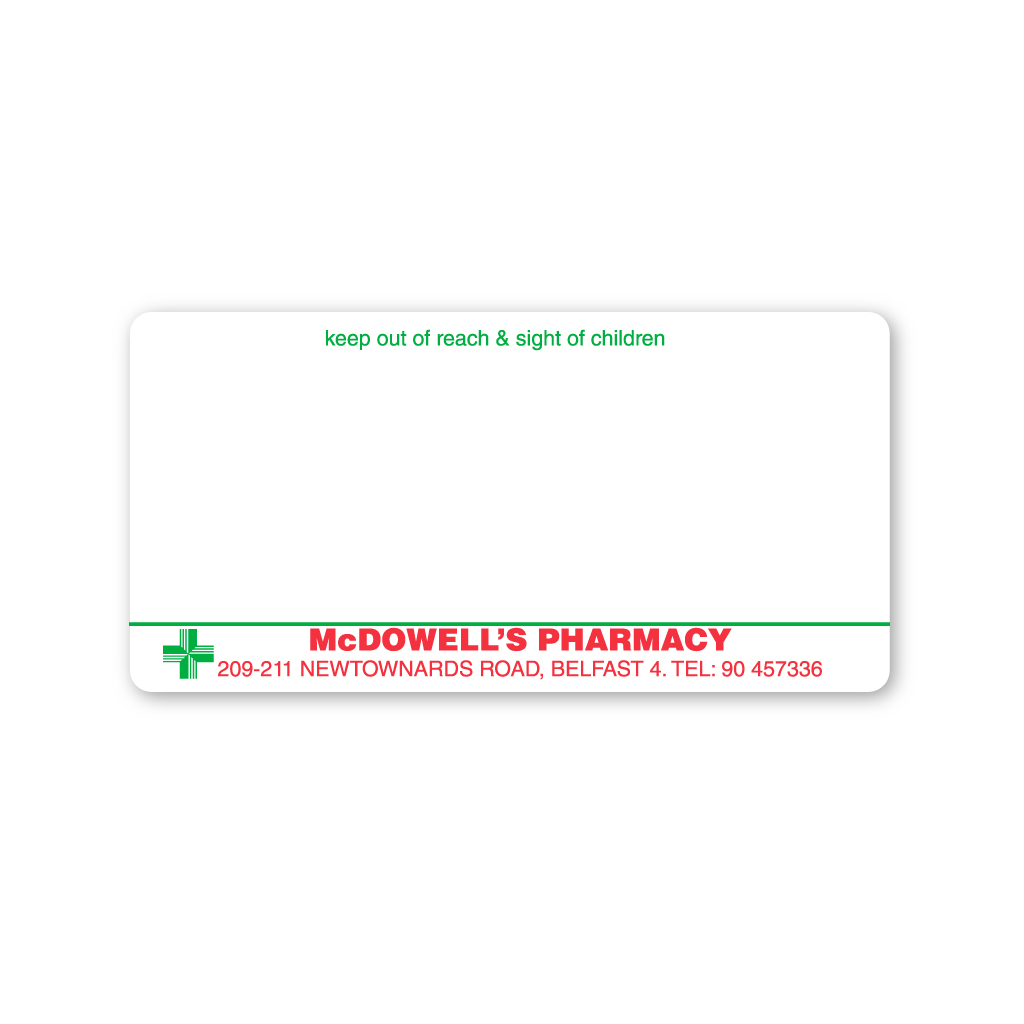 [EMT612] McDowell's Pharmacy Labels