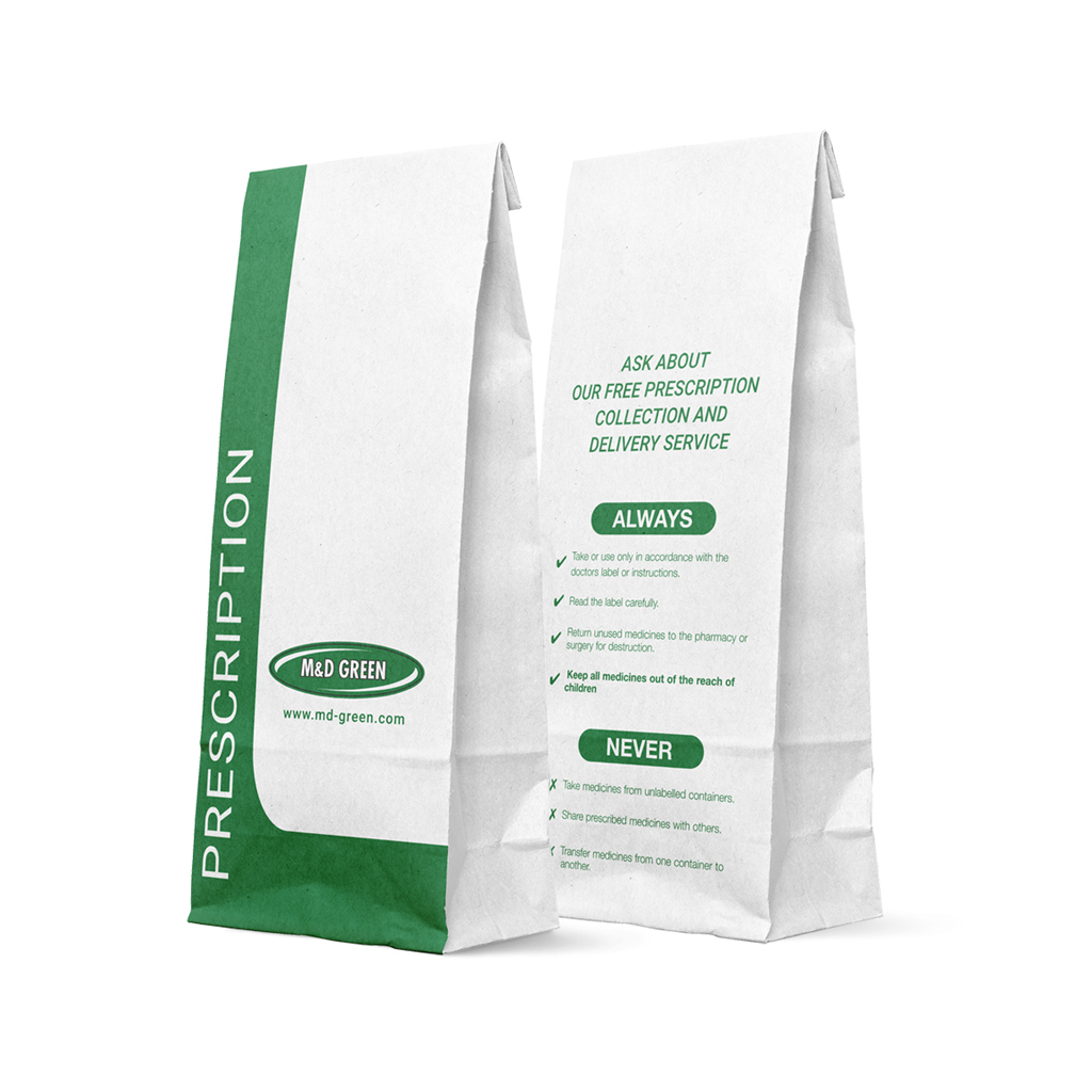 P9 MD Green Prescription Bags