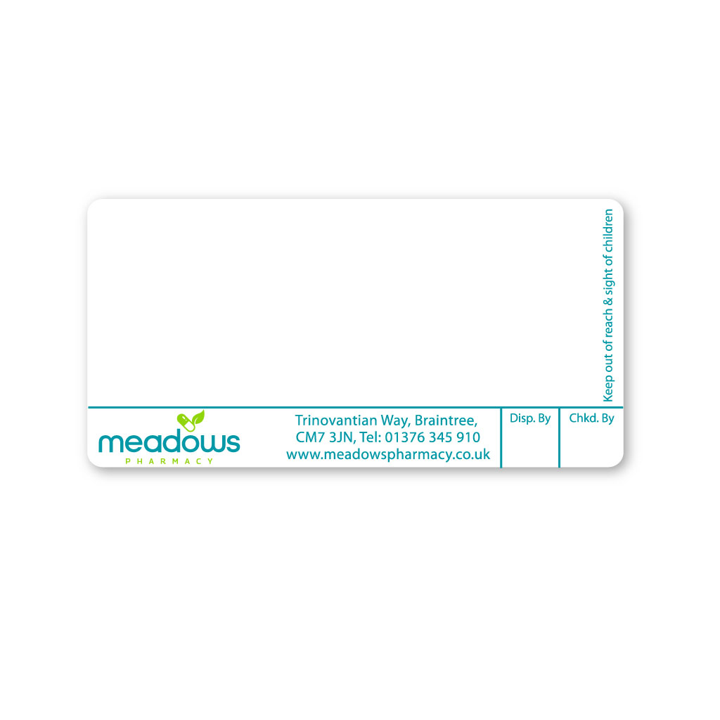 [EMT4596] Meadows Pharmacy Labels