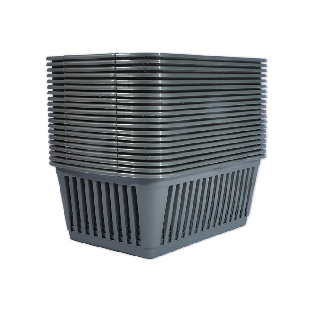 [S03M091] Baskets - Medium, Grey (Pack of 20)
