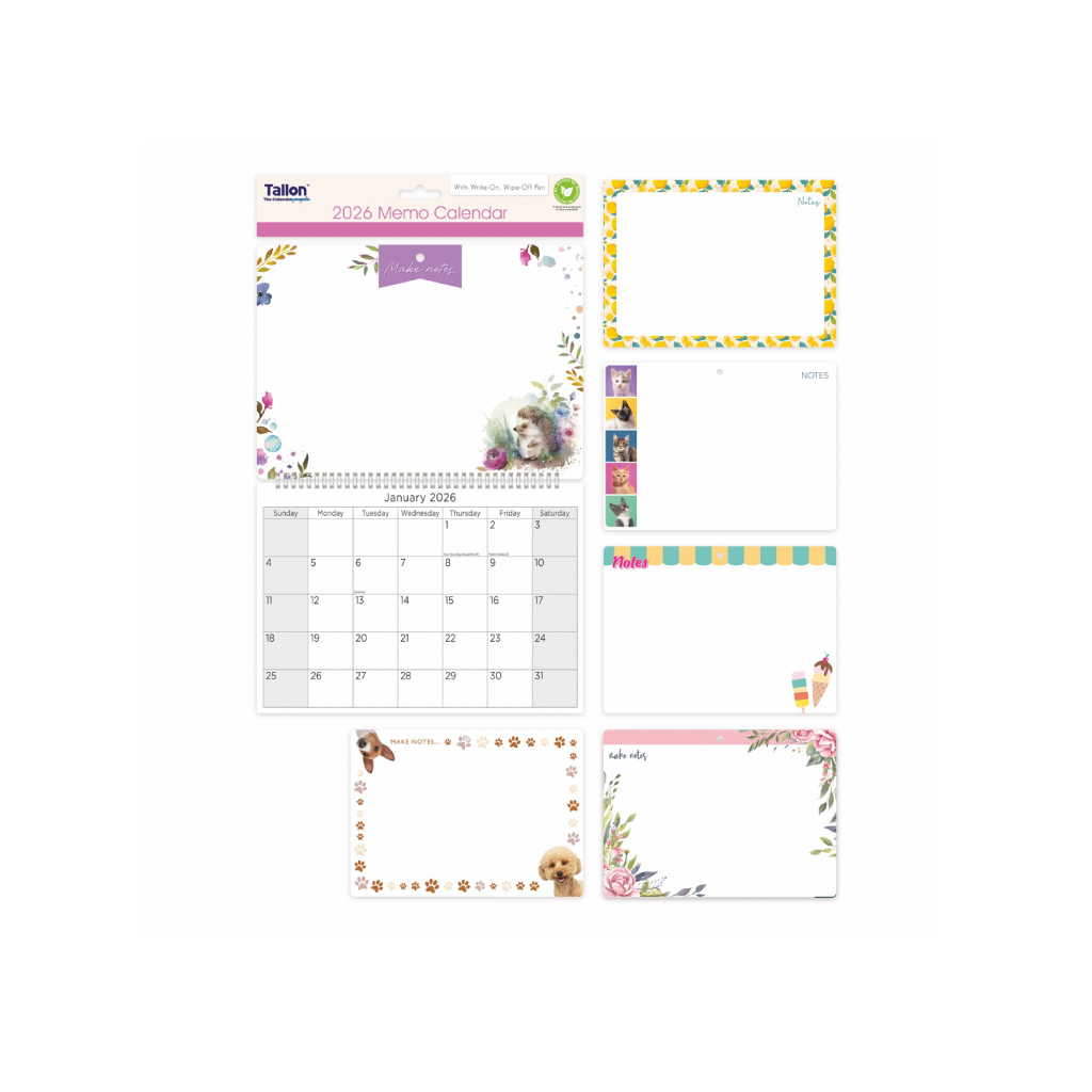 [3054/FSC] Memo Calendar Compact & Pen