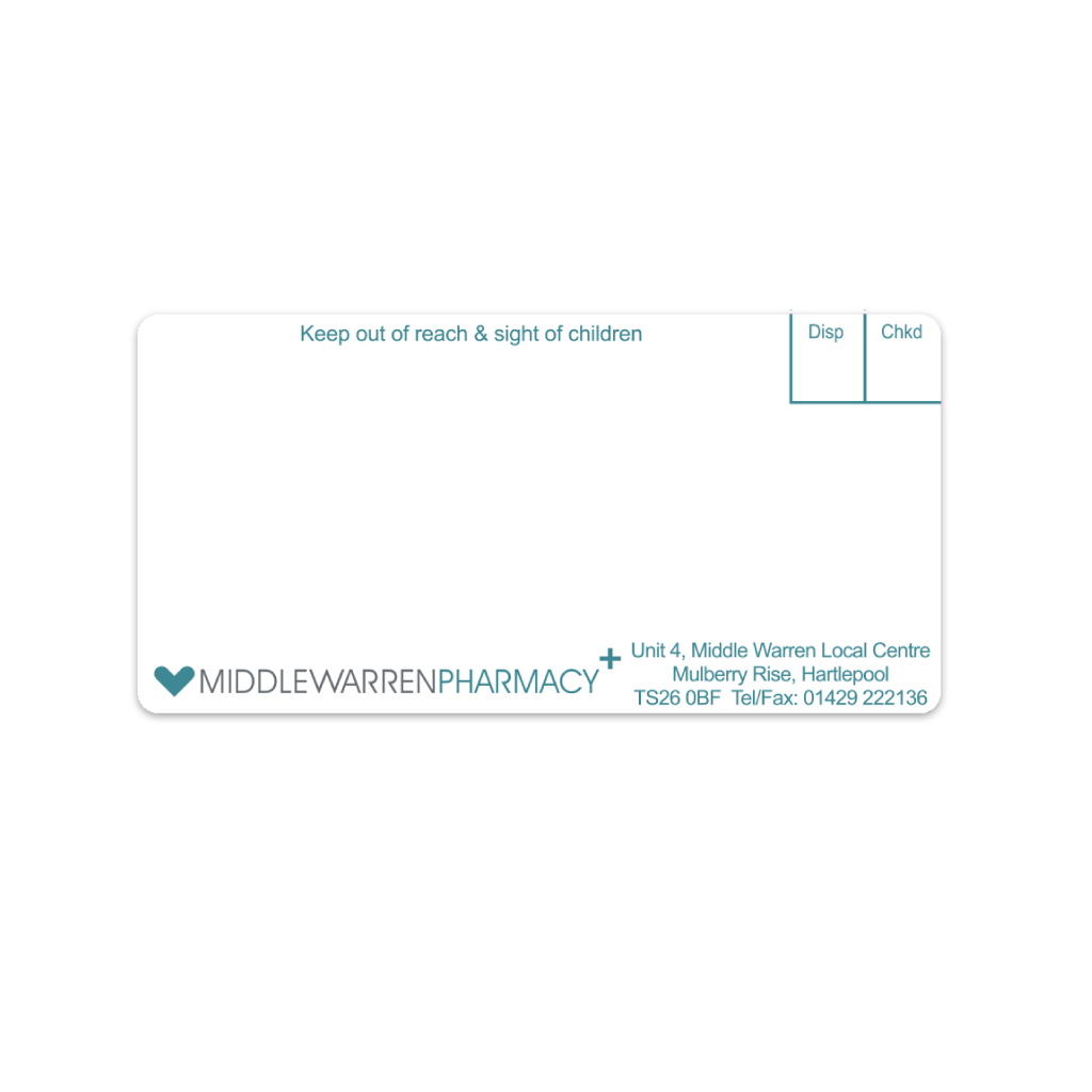 [EMT1754] Ascent Group   Middlewarren Pharmacy Labels