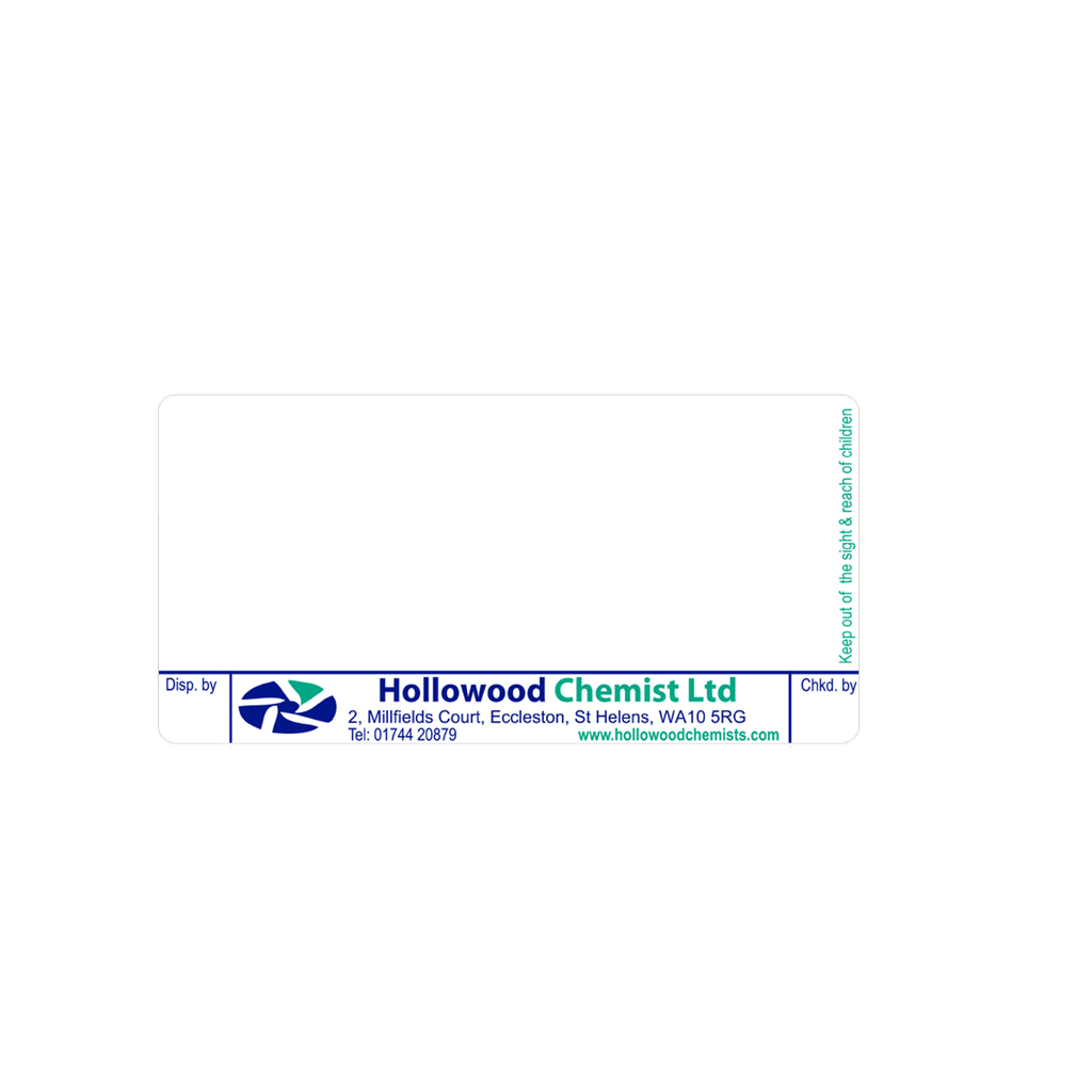 [EMT1062] Millfield Pharmacy Labels Hollowood