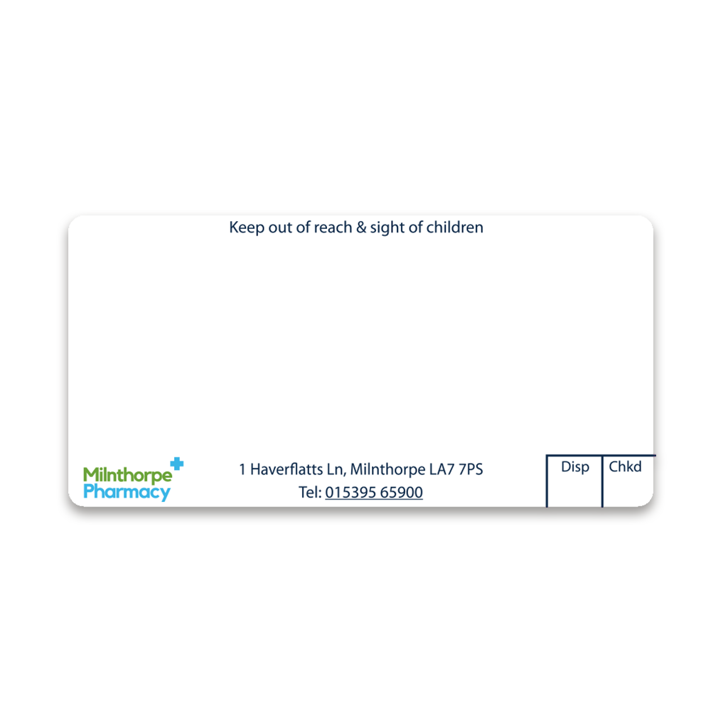 Milnthorpe Pharmacy Labels