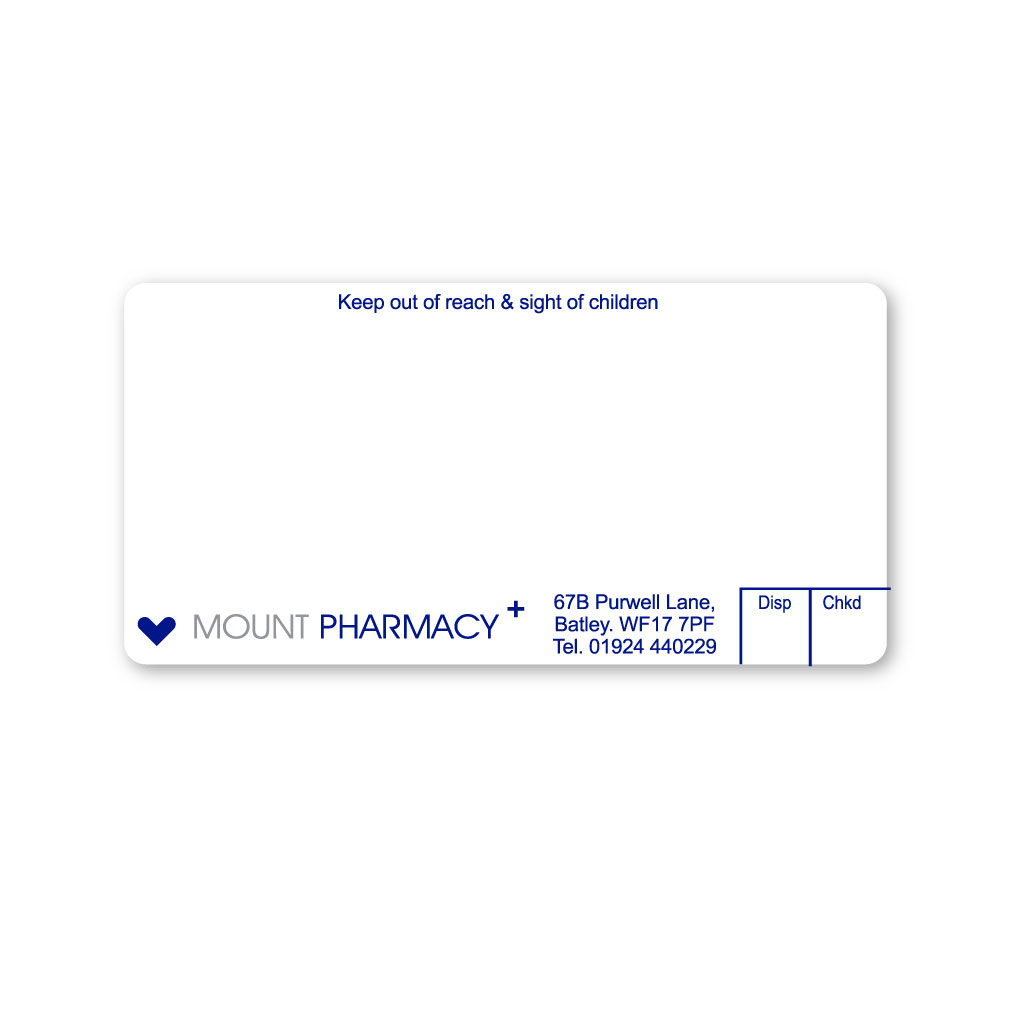 Ascent Group - Mount Pharmacy (Batley) Labels
