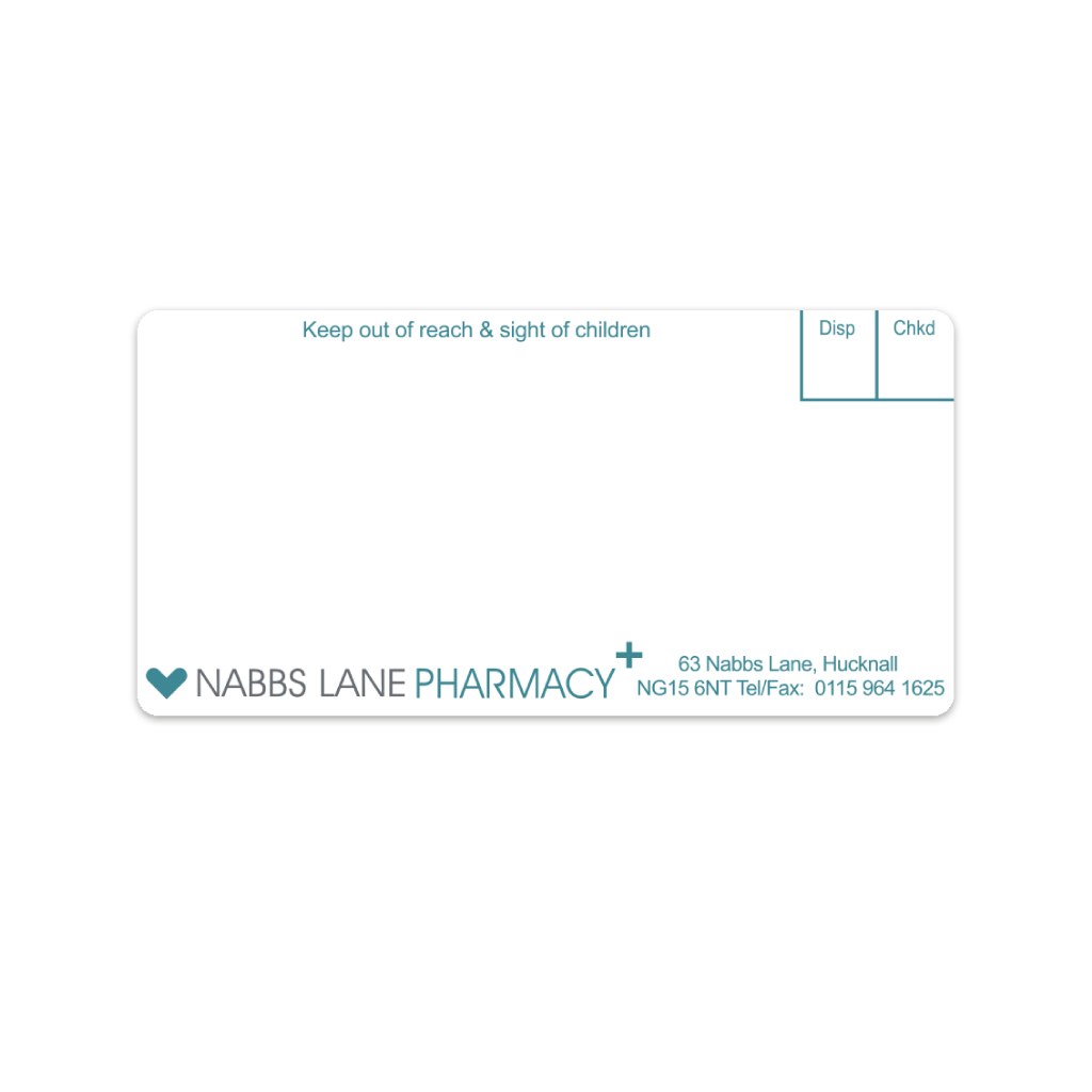 [EMT1756] Ascent Group   Nabbs Lane Pharmacy Labels 