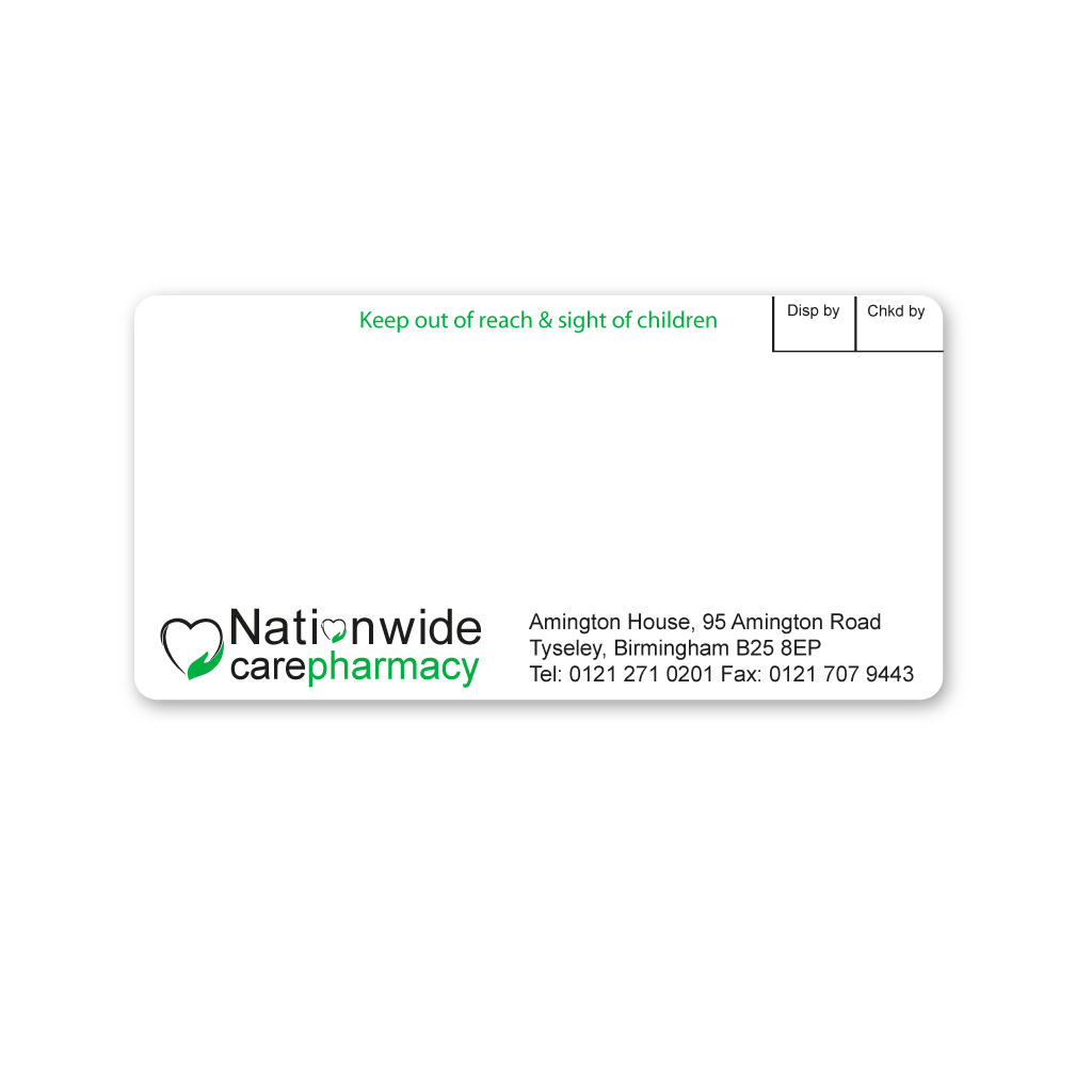 [AZEMT2862] Nationwide Care Pharmacy Labels