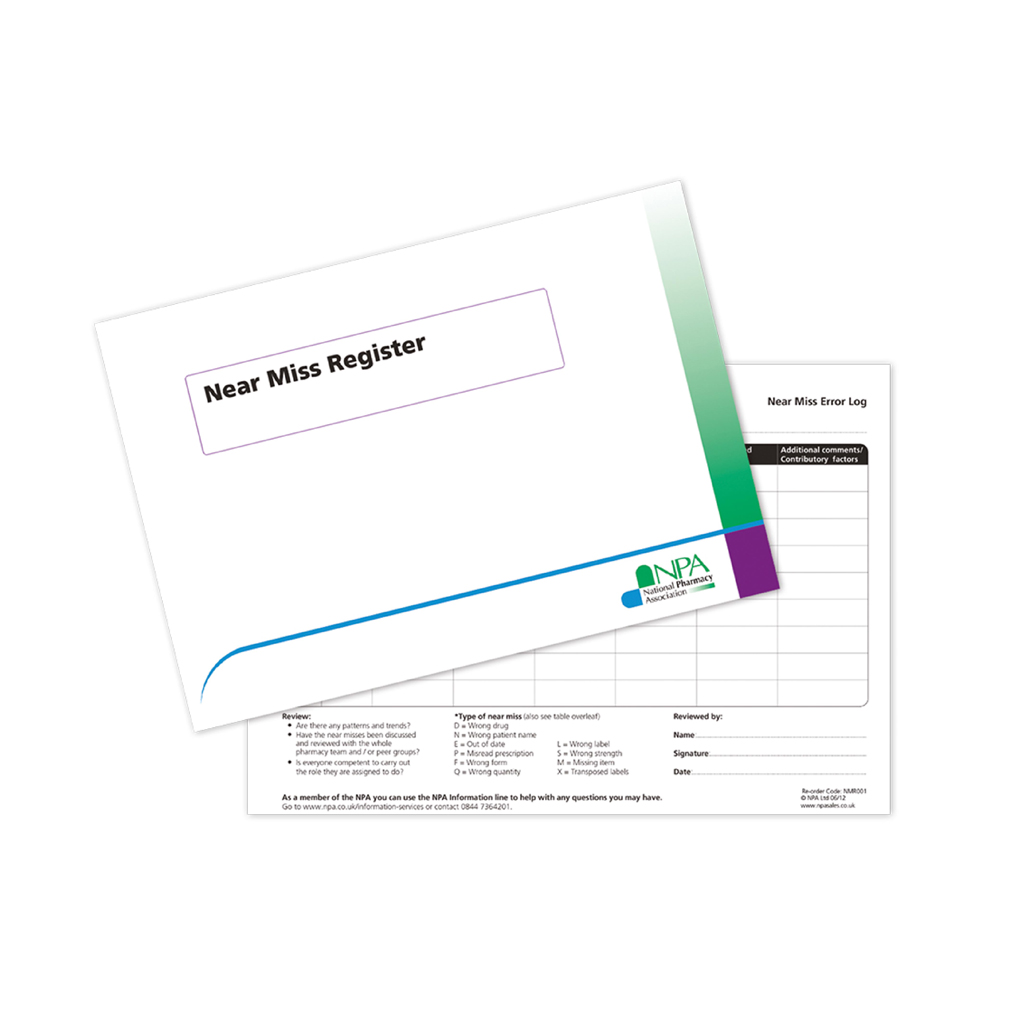 [NMR001] Near Miss Register Book