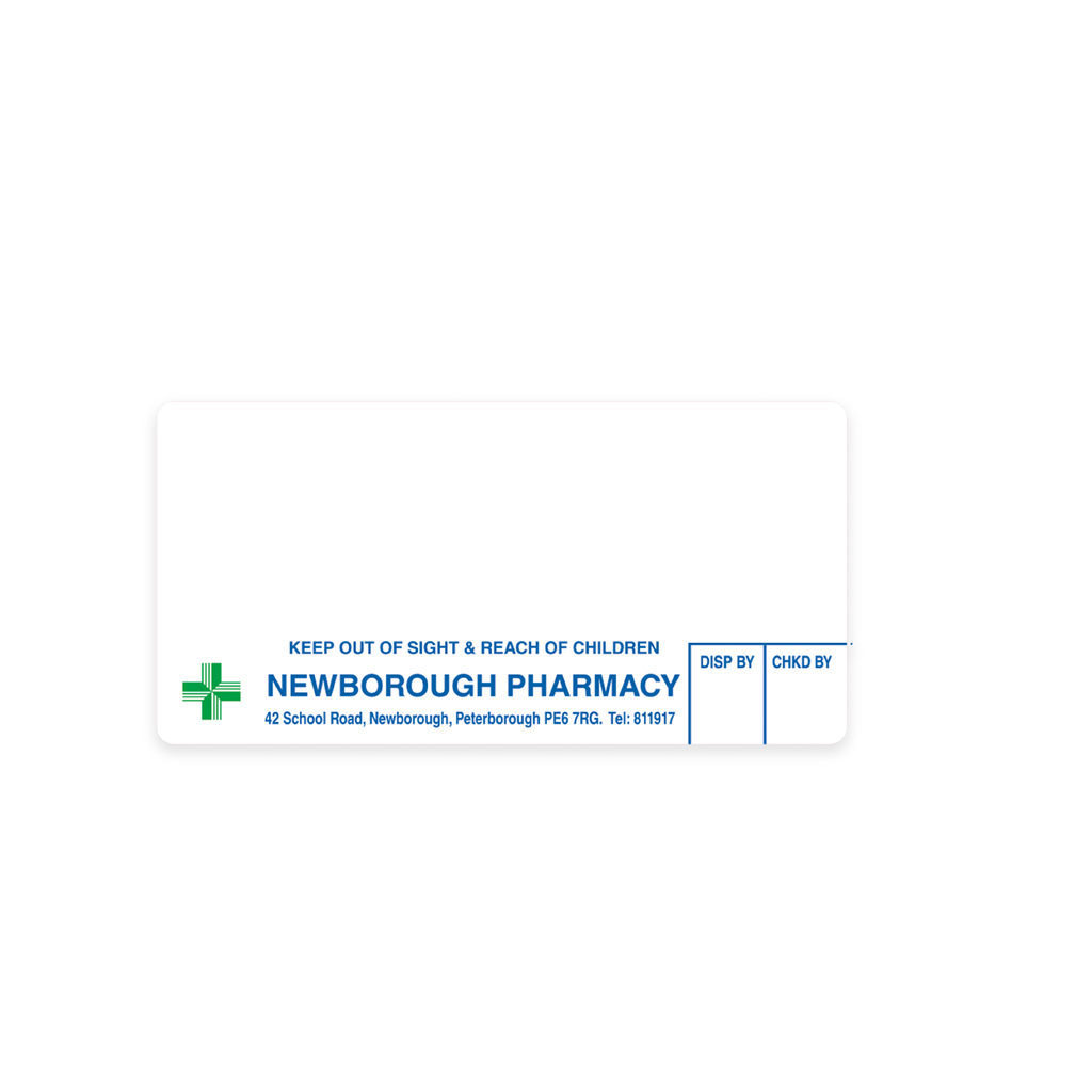 Newborough Pharmacy Peterborough Labels