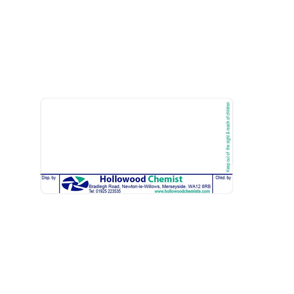 [EMT527] Bradlegh Rd Pharmacy Labels Hollowood