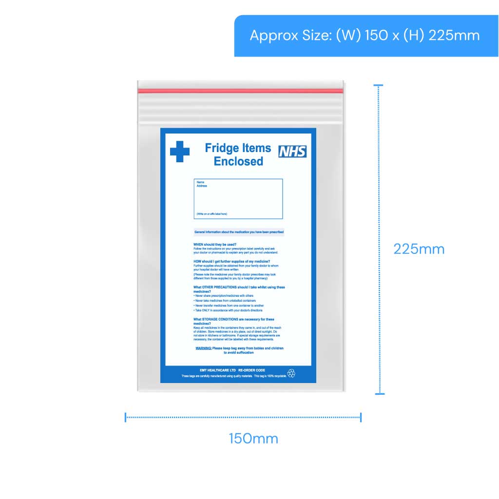 [EMT69] Polygrip Self Seal Fridge Bags 150x225mmx75mm