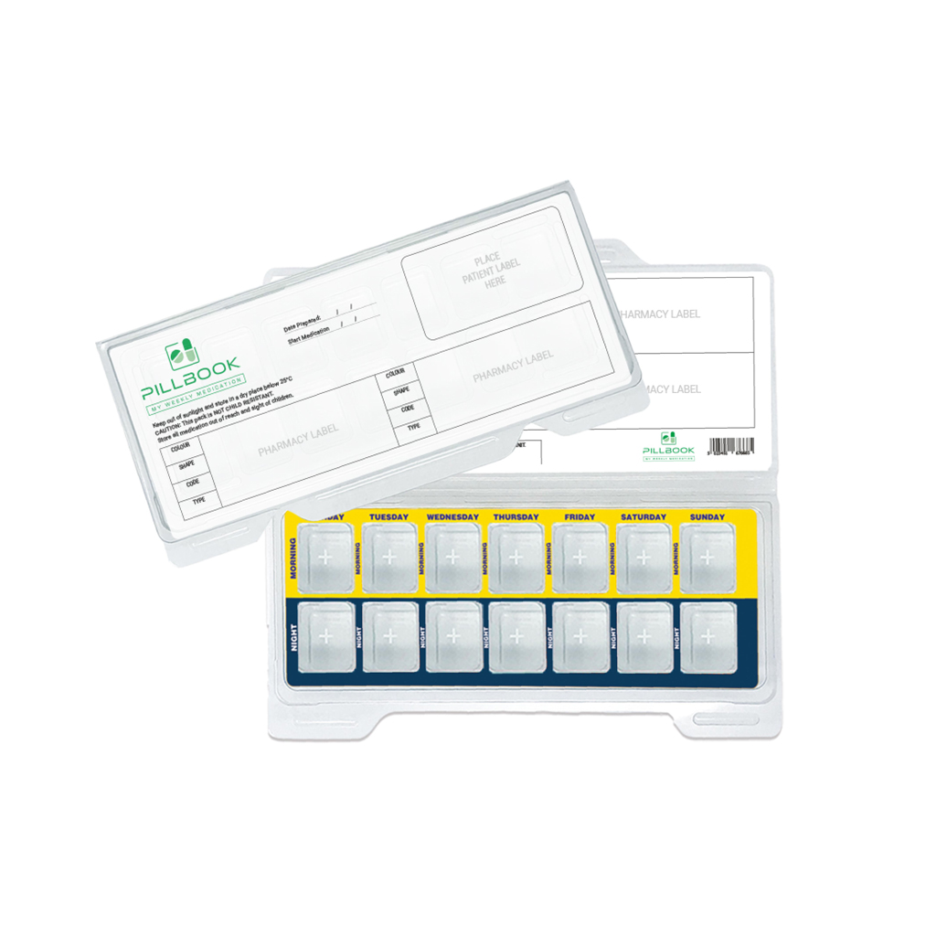 [PB005] PillBook Monitored Dosage System - Twice Daily Kit (MDS)