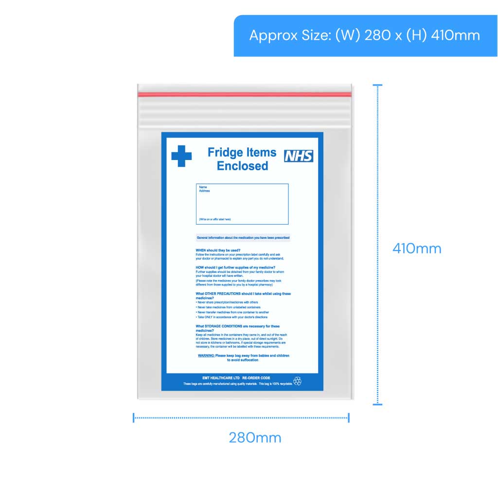 [GLC416] Polygrip Self Seal Fridge Bags - 280x410mm (Pack of 1000)