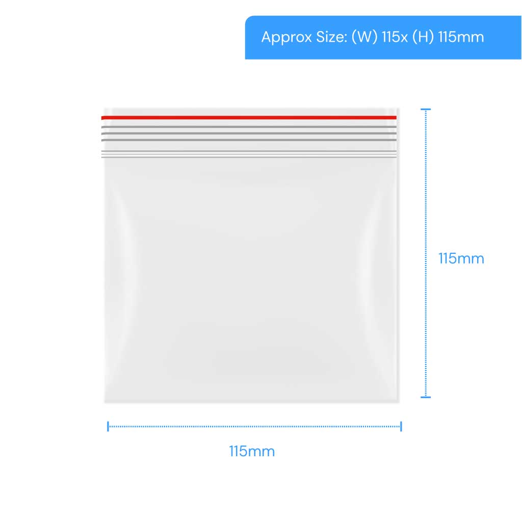 [LGRP060] Polygrip Self Seal Bags - 115x115mm (Pack of 1000)
