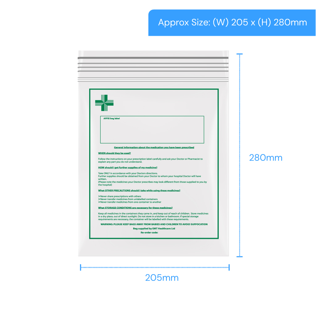 [MGB811] Polygrip Self Seal Bags - 205x280mm (Pack of 1000)