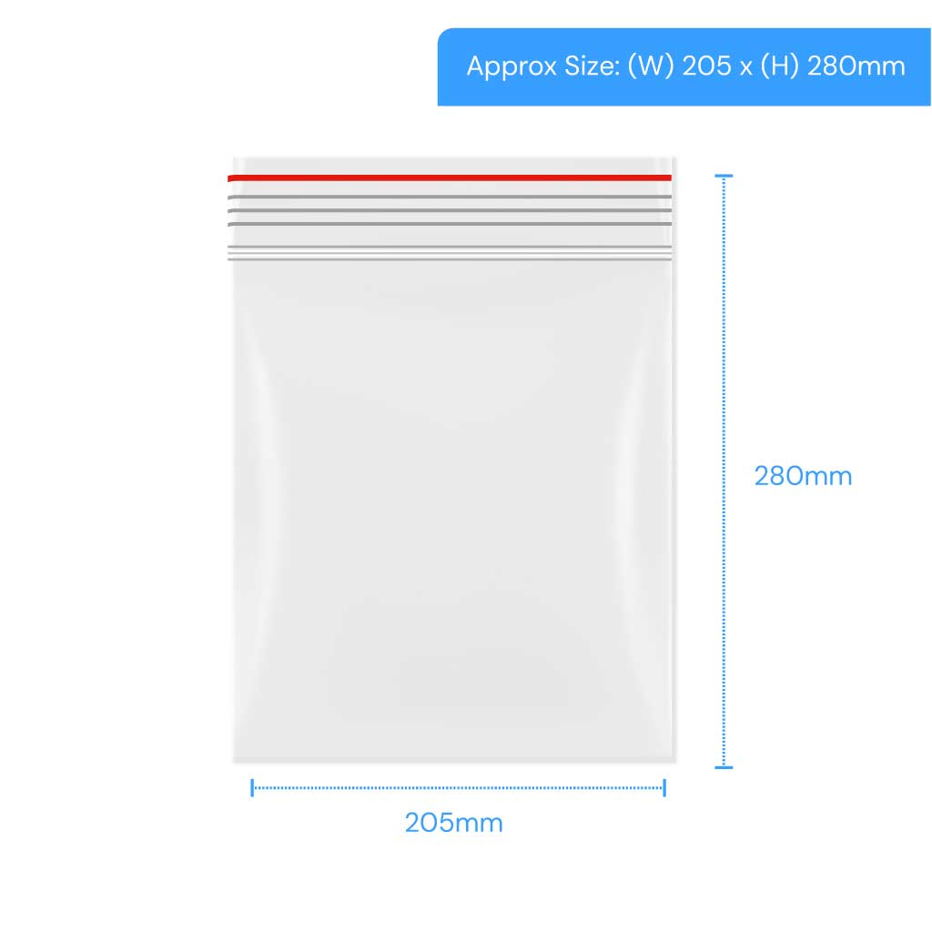 [LGRP130] Polygrip Self Seal Bags 205x280mm