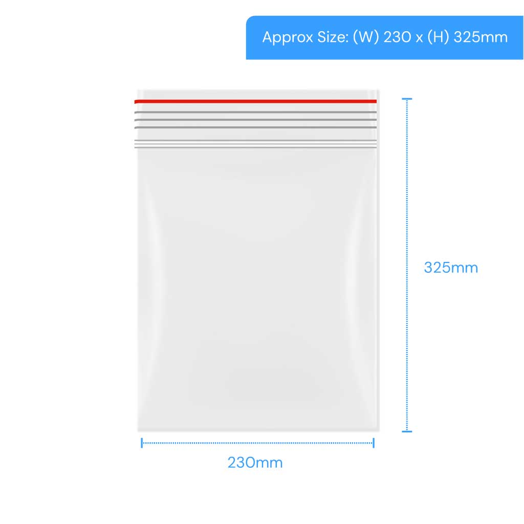 [LGRP140] Polygrip Self Seal Bags - 230x325mm (Pack of 1000)