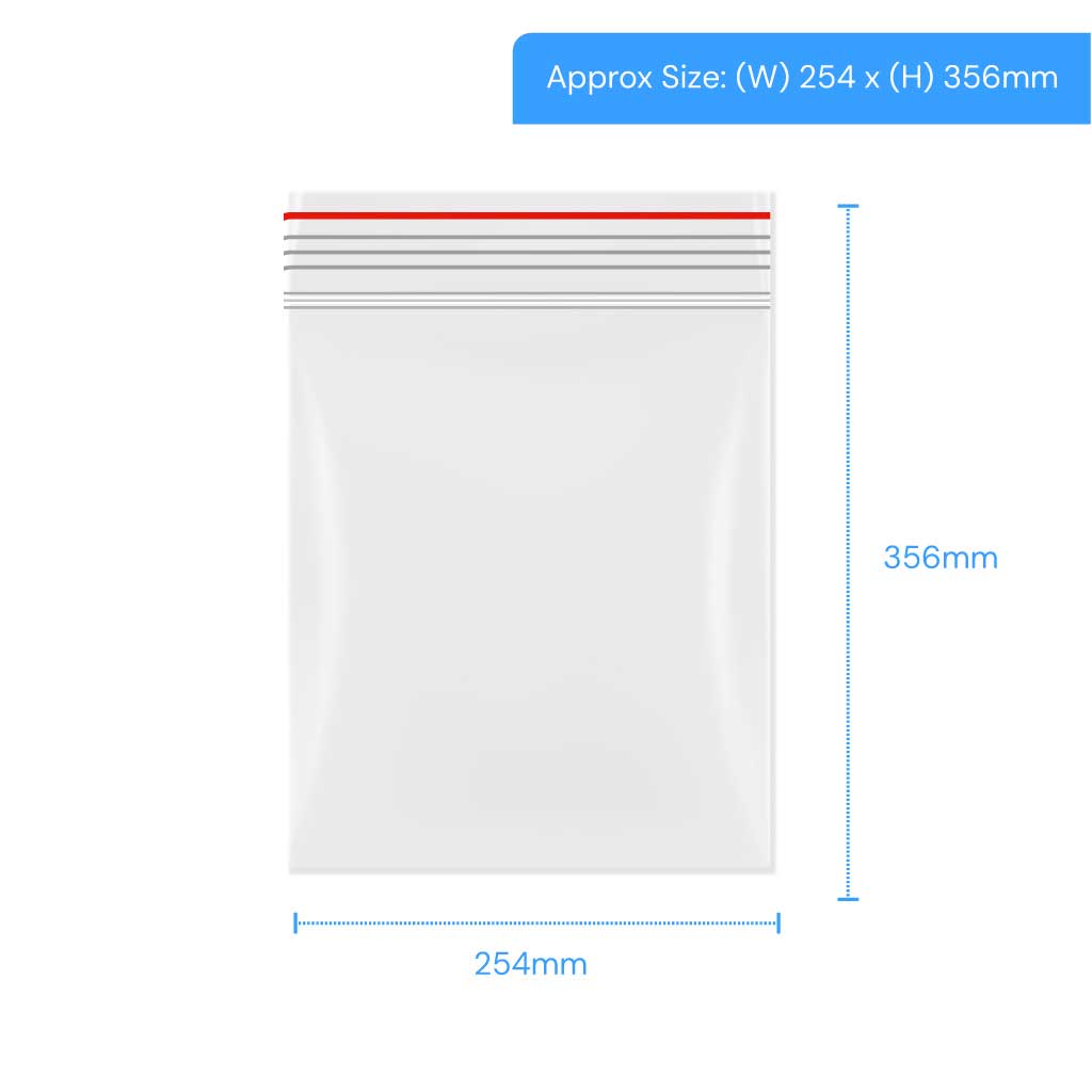 [LGRP160] Polygrip Self Seal Bags - 255x355mm (Pack of 1000)