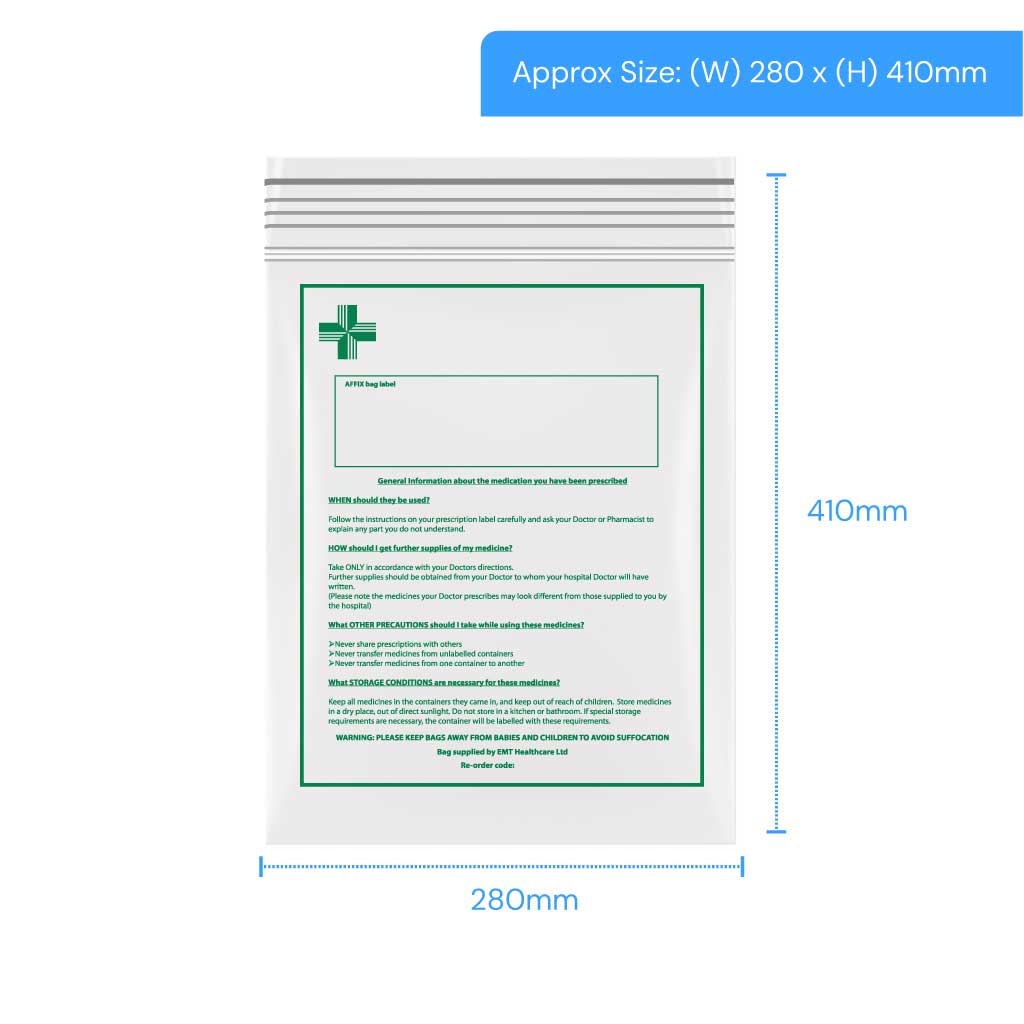 [MGB1116] Polygrip Self Seal Bags - 280x410mm (Pack of 1000)