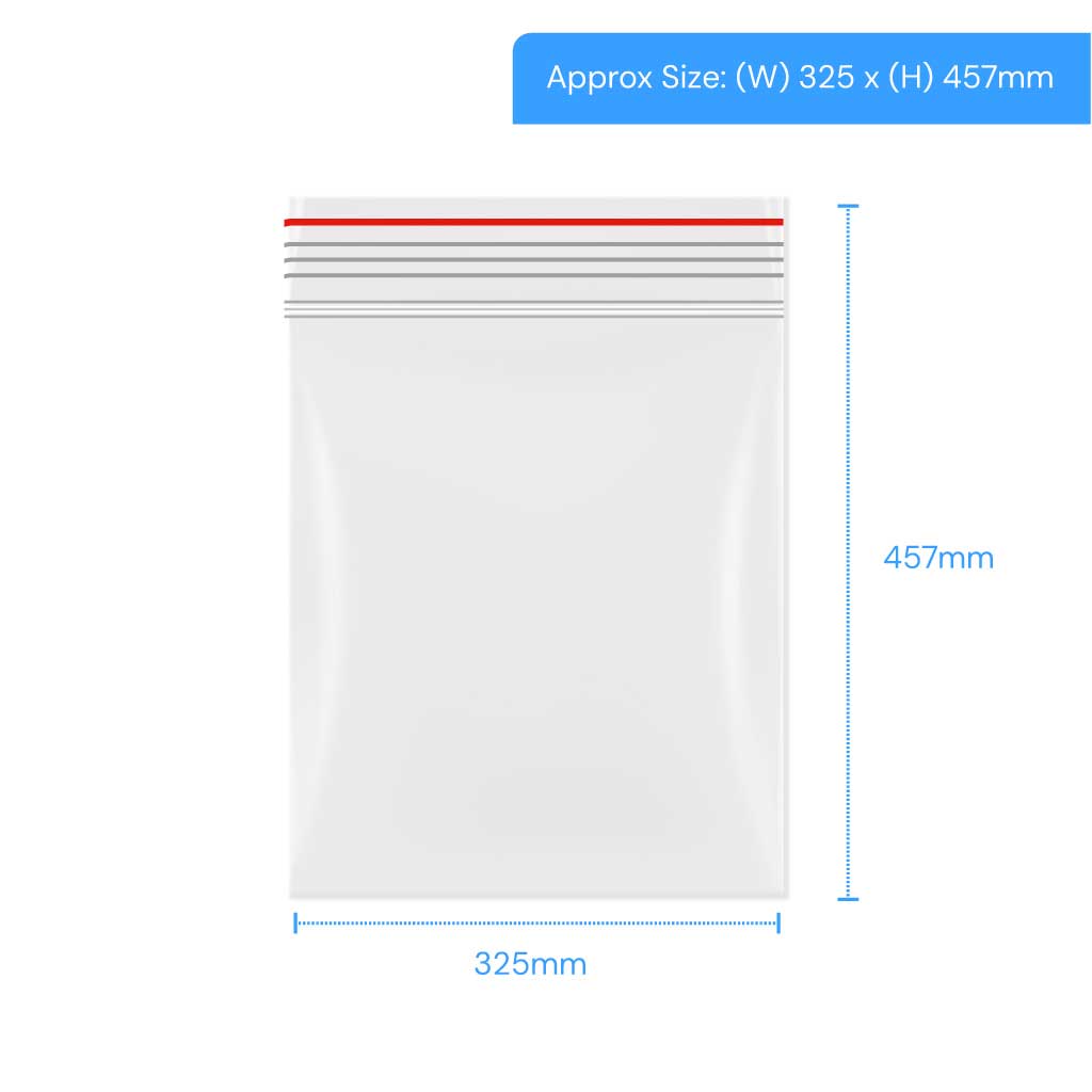 [LGRP180] Polygrip Self Seal Bags - 325x457mm (Pack of 1000)