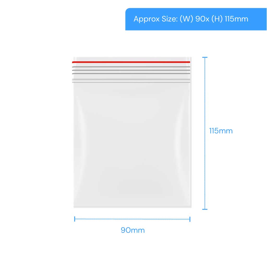 [LGRP050] Polygrip Self Seal Bags - 90x115mm (Pack of 1000)