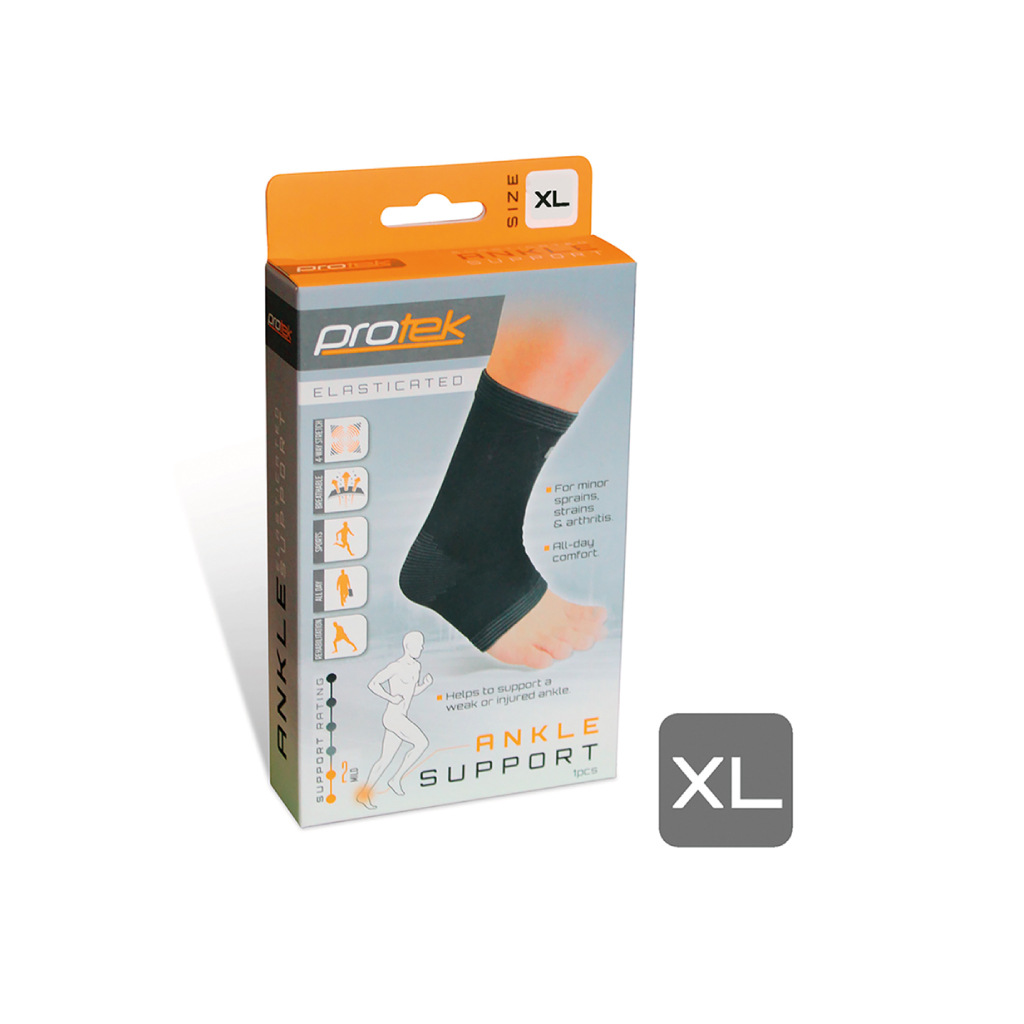[P20137] Protek Elasticated Ankle Support - Extra Large