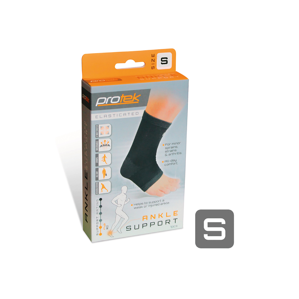 [P20106] Protek Elasticated Ankle Support - Small