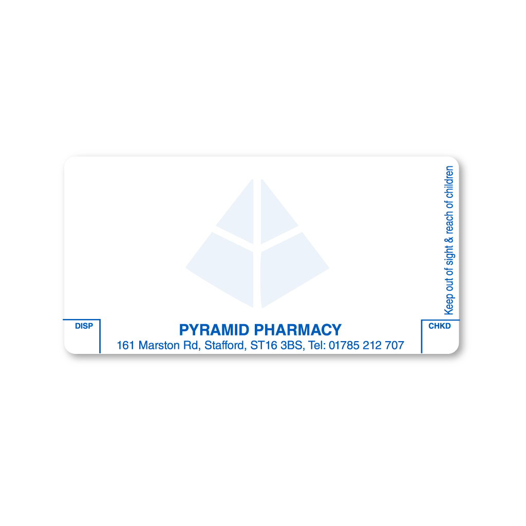 Pyramid Pharmacy Stafford Labels