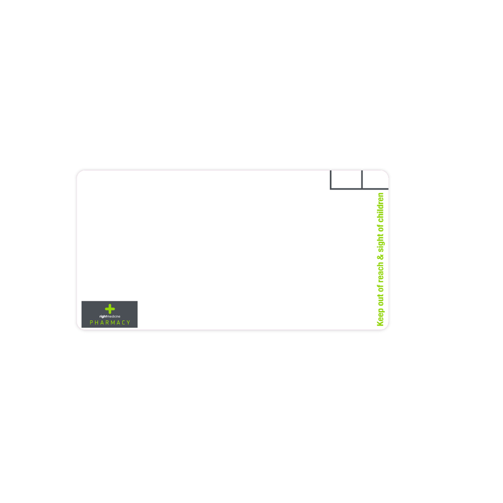 [EMT1121B] Right Medicine Pharmacy Labels - 72x36mm (Pack of 48)