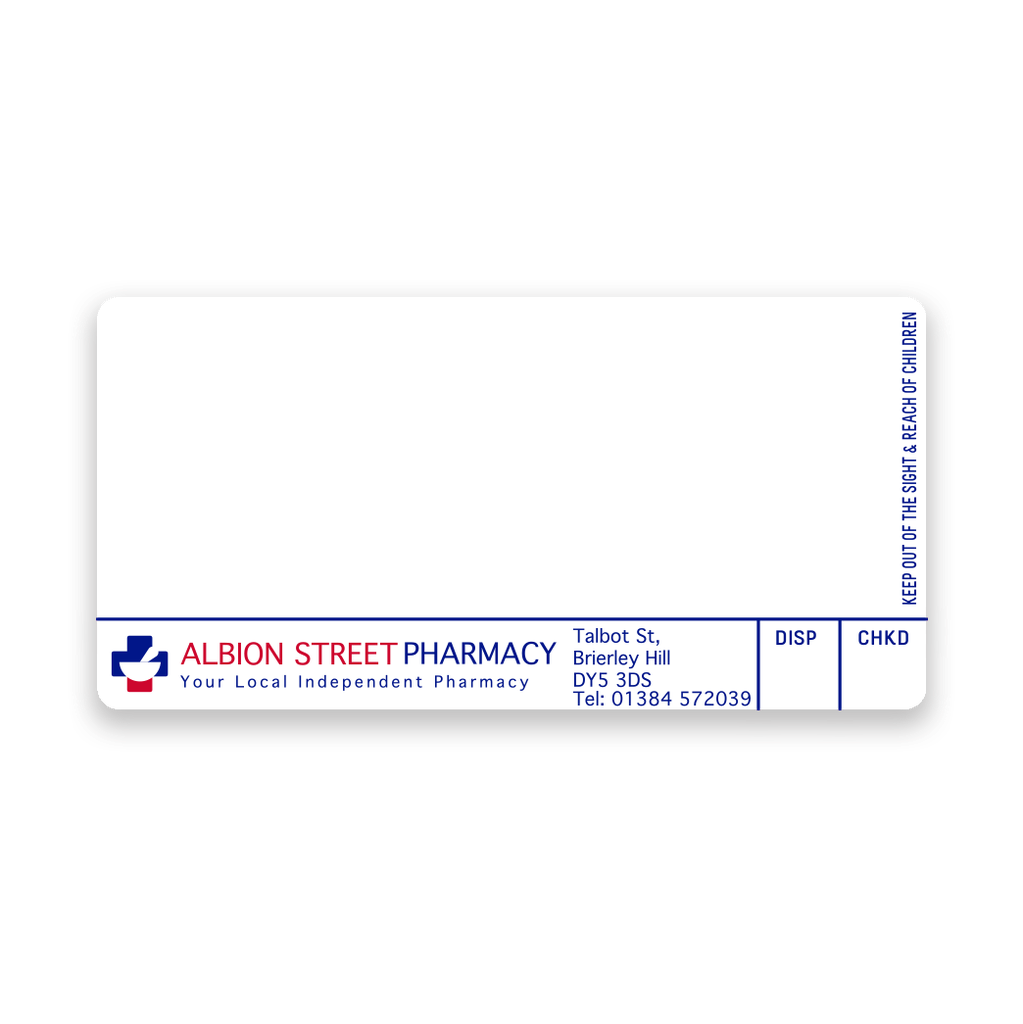 [AZEMT3551] Roshban Albion St Pharmacy Labels